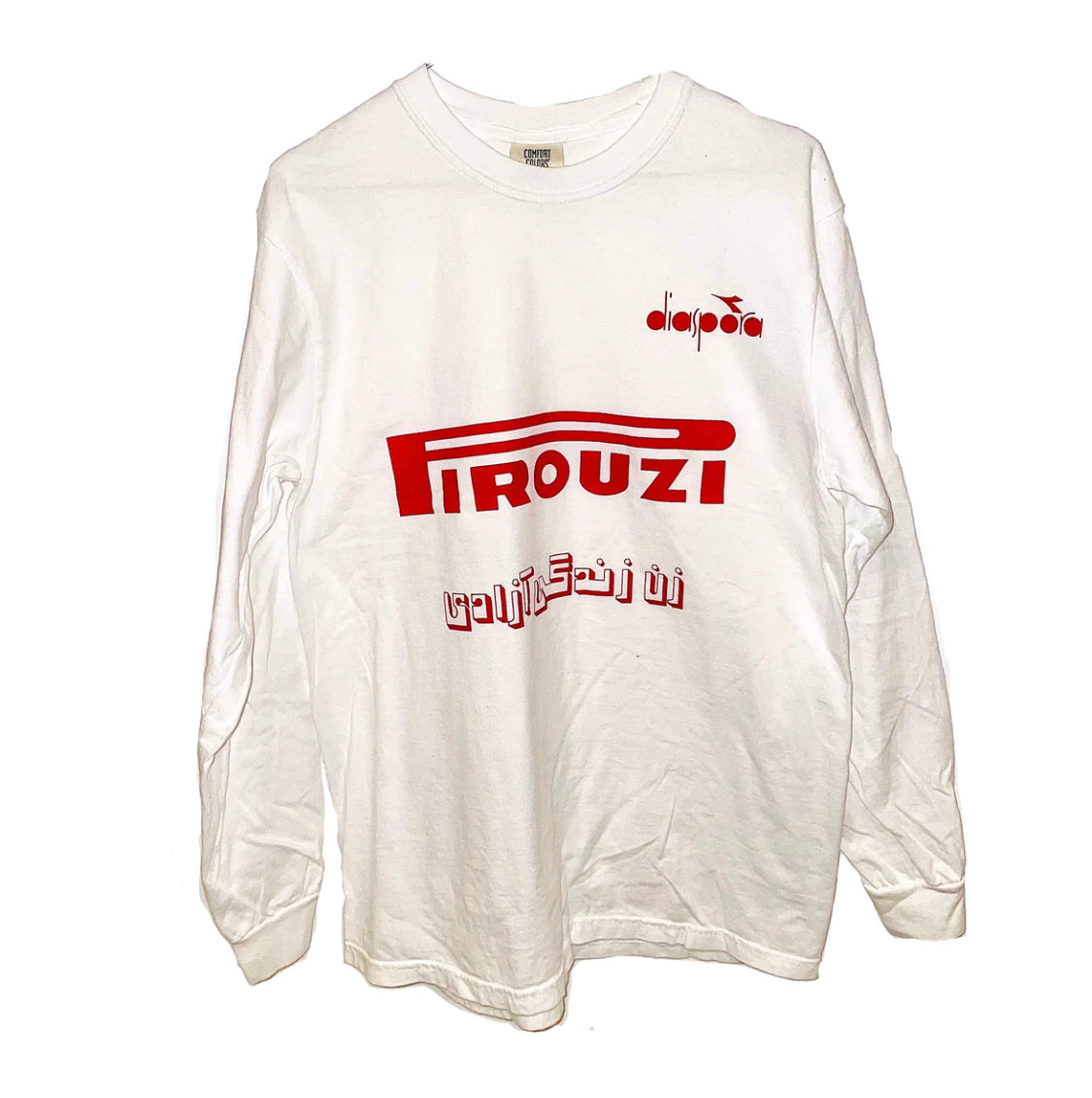 PIROUZI WHITE LONG SLEEVE JERZTEE